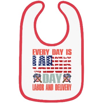 Discover Happy Labor Day Bibs For Labor Day Messy Bun USA