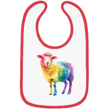 Discover Shepherd Sheep Farm Animal Rainbow Sheep Colorful Bibs