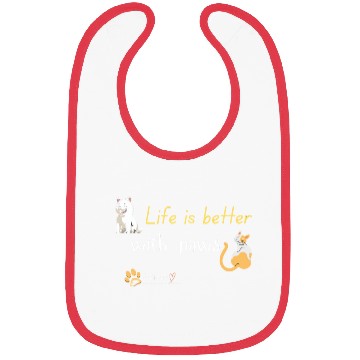 Discover 'Life is Better with Paws' Bibs