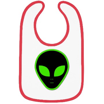 Discover Alien, green color, dark things design Bibs