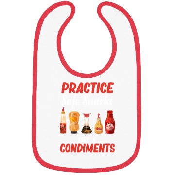 Discover Practice Safe Snacks Use A Condiments Mustard Bibs