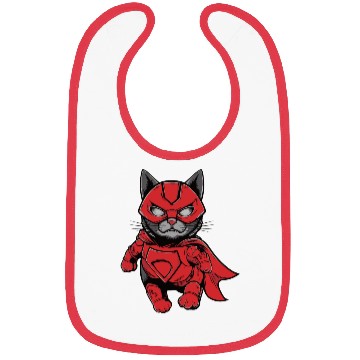 Discover iron cat super hero Bibs