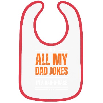 Discover Funny dad jokes from son or daughter fathers day Bibs