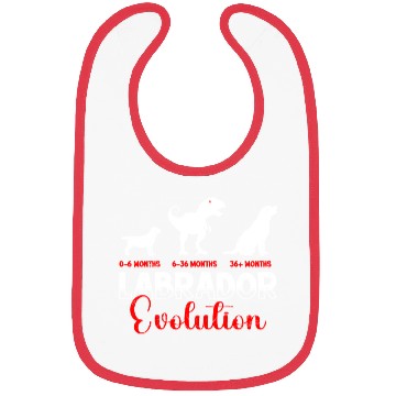 Discover Labrador EVOLUTION Labrador Lovers Funny Bibs