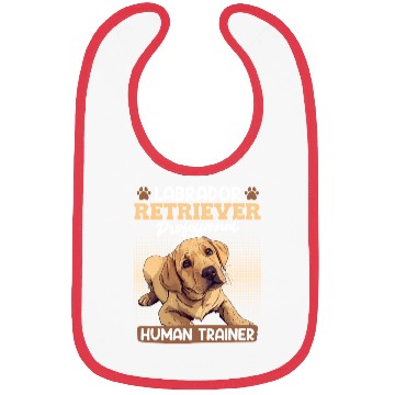Discover LABRADOR RETRIEVER HUMAN TRAINER Funny Bibs