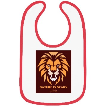 Discover Nature is Scary - Lion Bibs