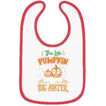 Discover Pumpkin Big Sister Bibs