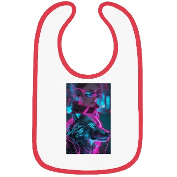 Discover wolf AI gerl Bibs