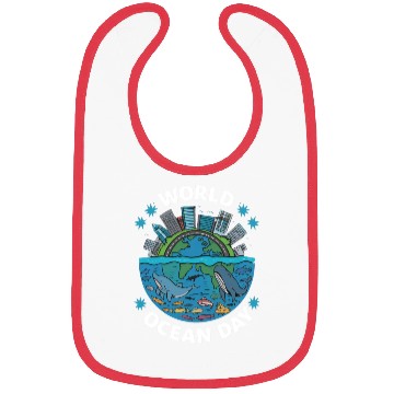 Discover world ocean day Bibs