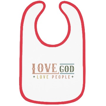 Discover Love God Love People Bibs