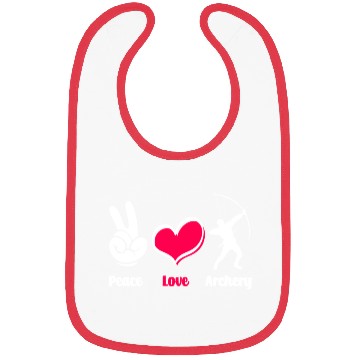 Discover Bow Peace Love Archery Bibs