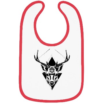 Discover Psychedelic Geometric Deer Bibs