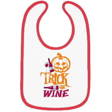 Discover Funny Halloween Trick Or Wine Bibs