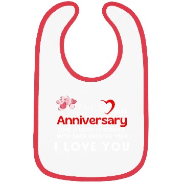 Discover 3th Anniversary I Love You Bibs
