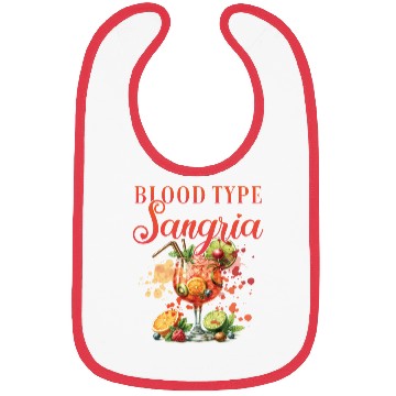Discover Cocktail Bartender Blood Type Sangria Bibs