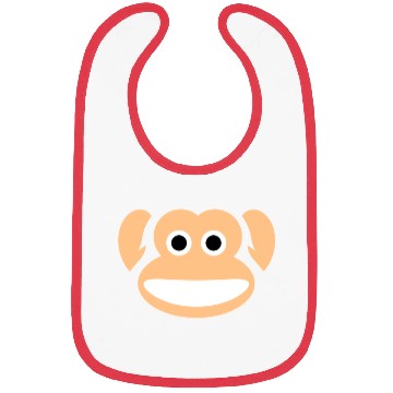 Discover Cute Monkey Whole Face Ape Animal Primate Lover Bibs
