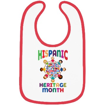 Discover Hispanic Heritage Month Kids Countries Flags World Bibs