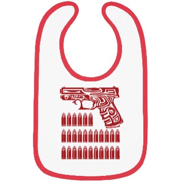 Discover Tribal Gun Illustration Bibs