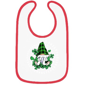 Discover Gnome Hold Shamrock Pi Day Math 314Gnomes Bibs