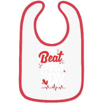 Discover Funny Heart Attack Survivor The Beat Goes On Bibs