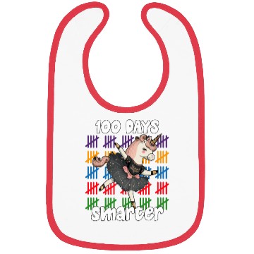 Discover 100 Days Of School Ballet Unicorn 100 Days Bibs