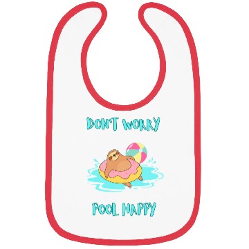 Discover Sloth DON'T WORRY POOL HAPPY Bibs