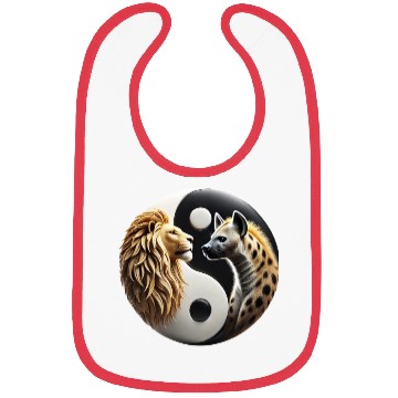 Discover Lion & Hyena - Yin-Yang Bibs