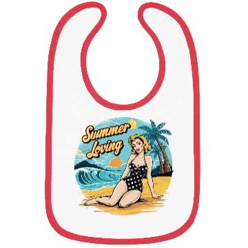 Discover Retro Summer Loving Beach Vibes for a Beach Lover Bibs