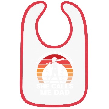 Discover Calls Me Softball Dad Funny Daddy Father's Day Bibs