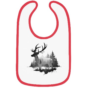 Discover Wild Stag Deer Bibs