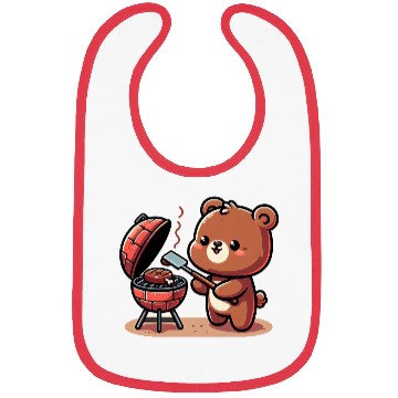 Discover Cute BBQ Bear Bibs