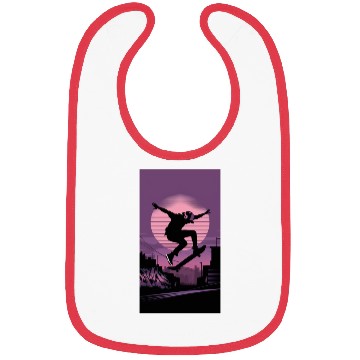 Discover Skateboard Sunset Bibs