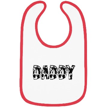 Discover Daddy Cow Pattern Print Bibs