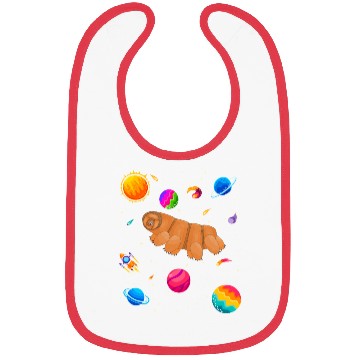 Discover Tardigrade Space! Nerd, Geek Microbiology Science Bibs