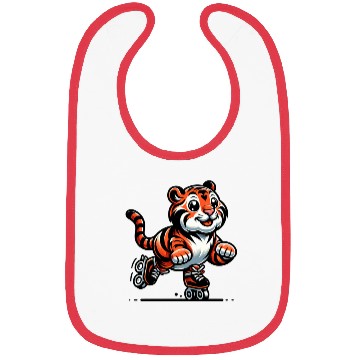 Discover Cute Inline Skater Tiger Bibs