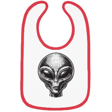 Discover Grey Alien Bibs