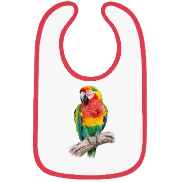 Discover Macaw Parrot for a Bird Lover Animal Lover Bibs