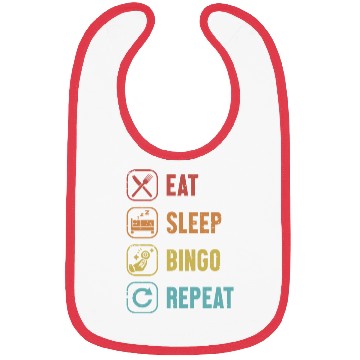 Discover Eat Sleep Bingo Repeat Daubers Professional Bibs