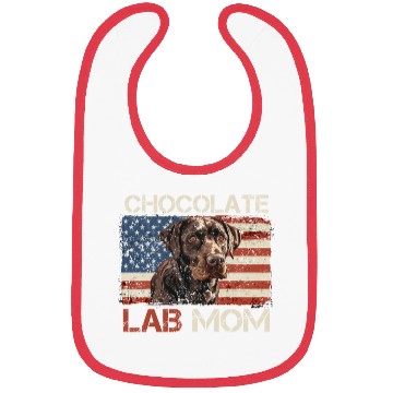 Discover Labrador Retriever CHOCOLATE LAB MOM Labrador Bibs