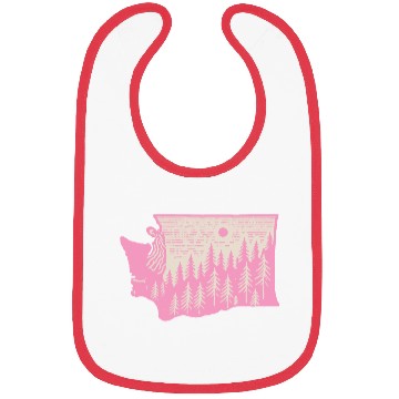 Discover Washington DC Wild Outline State Bibs