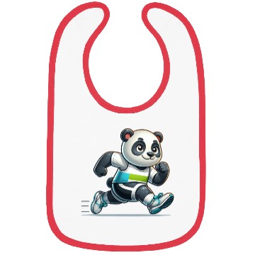 Discover Cute Marathon Runner Panda Bibs