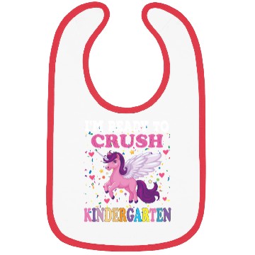 Discover Crush kindergarten dabbing unicorn back to school Bibs