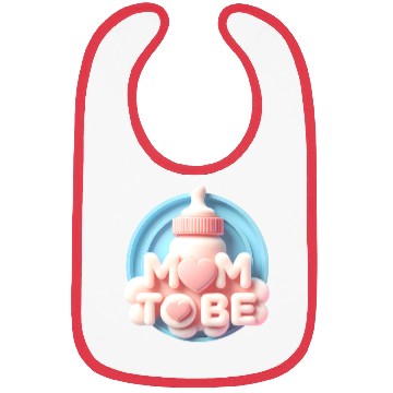 Discover Cute Mom To Be Baby Announcement Design Bibs