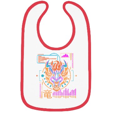 Discover Cyberpunk Technology Synthwave Japanese Bibs