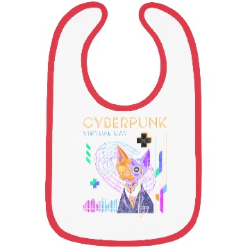 Discover Cyberpunk Technology Synthwave Japanese Bibs
