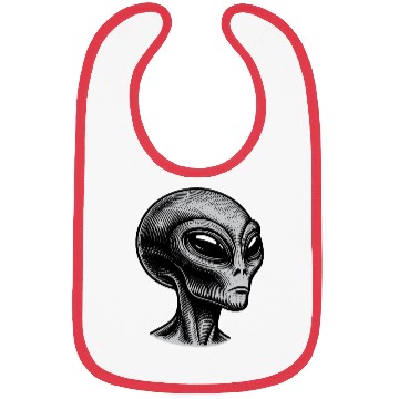 Discover Grey Alien Bibs