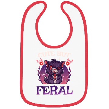 Discover Cute but Feral! Wild Cat Party Concert Cat Lovers Bibs