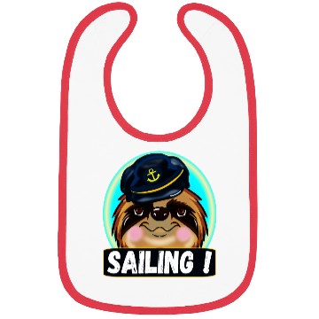 Discover SAILING SLOTH CAPTAIN Bibs