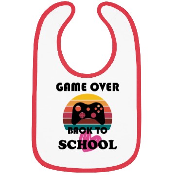 Discover Game Over back to school Bibs