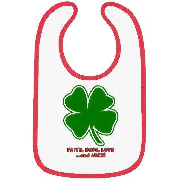 Discover Faith, Hope, Love ... and Luck Bibs